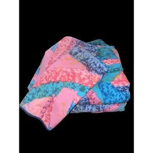 Vintage Springmaid Abstract Jeweled Marble QUEEN Bed Sheet Set 80s 90s Memphis